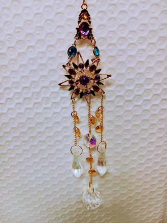 Star Suncatcher with Yellow Stones