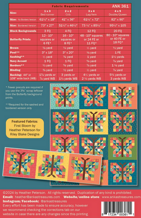 Heather Peterson Mariposa Quilt Pattern 2