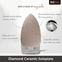 Oliso M2 Mini Project Steam Iron with Solemate