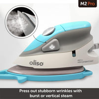 Oliso M2 Mini Project Steam Iron with Solemate