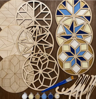 DIY Barn Quilt Pattern Decor Painting Craft Kit - Round #3