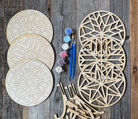 DIY Barn Quilt Pattern Decor Painting Kit - Round #4