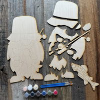 DIY Fishing Gnome Paint Kit Contents