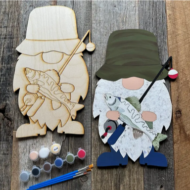 DIY Fishing Gnome Paint Kit