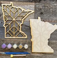 Minnesota Barn Quilt pattern Painting Craft Kit - Star