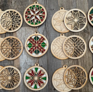 Barn Quilt Pattern ornament DIY Painting Gift set #5 2
