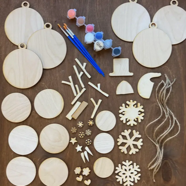 Snowman ornament DIY Painting Gift set Contents