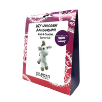 DIY Unicorn Amigurumi Knit & Crochet Kit 3