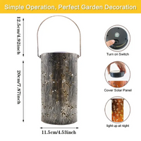 Dragonfly Outdoor Solar Hanging Lantern Lights 3