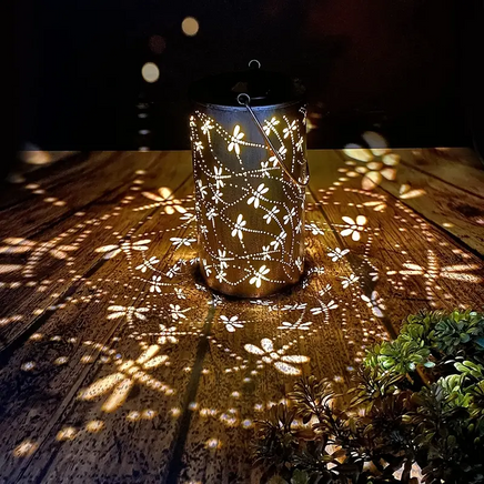 Dragonfly Outdoor Solar Hanging Lantern Lights