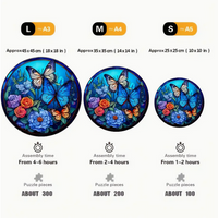 Blue Butterfly Wooden Puzzle