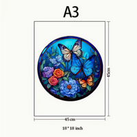 Blue Butterfly Wooden Puzzle
