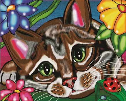 Cat in the Flowers Diamond Painting Art Kit from JaCaRou