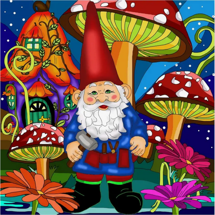Garden Gnome Diamond Painting Art Kit from JaCaRou
