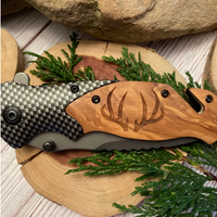 Deer, Just Antlers Knife 3