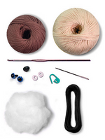 Amigurumi Art Cats & Dogs Kit - Siamese