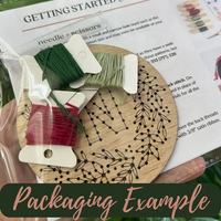 Set of 5 Easter Ornament Diy Embroidery Kit