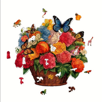 Flower Basket Wooden Puzzle
