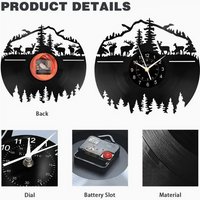Deer Mountain Vinyl Record Clock 3