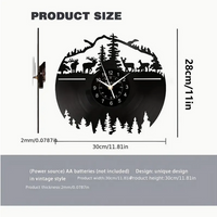 Deer Mountain Vinyl Record Clock 2