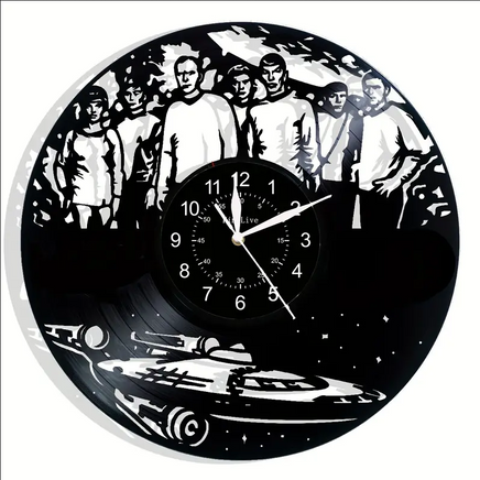 Star Trek Original Crew Vinyl Record Clock 1