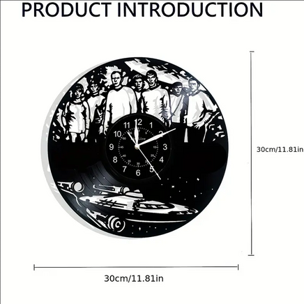 Star Trek Original Crew Vinyl Record Clock 2