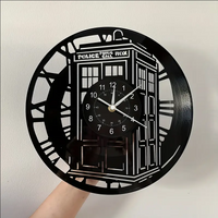 Dr. Who Tardis Vinyl Record Clock 1