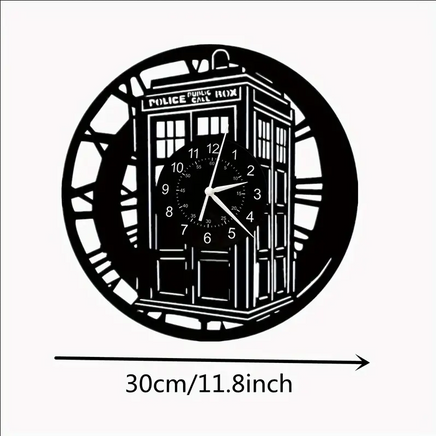Dr. Who Tardis Vinyl Record Clock 2