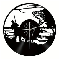 Fishing Vinyl Record Clock 1