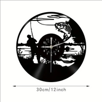Fishing Vinyl Record Clock 2