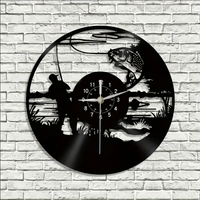 Fishing Vinyl Record Clock 3