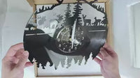 Deer Mountain Vinyl Record Clock Movie