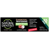 The Natural Dentist Charcoal Whitening Toothpaste, Cocomint, Fluoride-Free