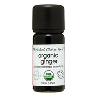 Herbal Choice Mari Organic Ginger Essential Oil; 0.3 fl oz Glass