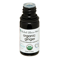Herbal Choice Mari Organic Ginger Essential Oil; 0.3 fl oz Glass