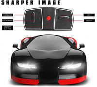 SHARPER IMAGE Miniature Toy RC Italia Sports Car 1:50 Scale Luxury Cars-Inspired Design with LED Headlights & Brake Lights, Red and Black, Long Range 2.4 GHz Frequency Remote Control
