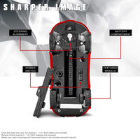 SHARPER IMAGE Miniature Toy RC Italia Sports Car 1:50 Scale Luxury Cars-Inspired Design with LED Headlights & Brake Lights, Red and Black, Long Range 2.4 GHz Frequency Remote Control