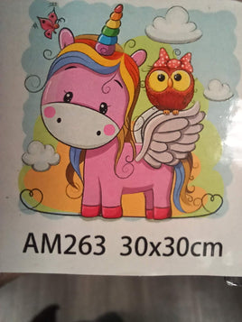 Pink Unicorn and Owl