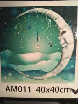 Crescent Moon with Teal Sky