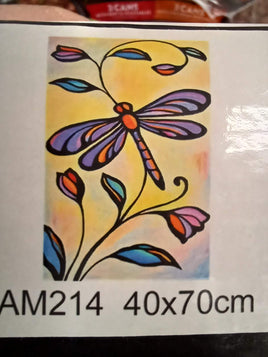 Dragonfly in Yellow Sky