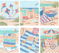 
              FlowArt- Dot By Letter- Day at the Beach
            