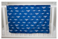 
              Airplanes Take Flight Navy Baby Blanket - 32" x 36"4
            