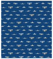 
              Airplanes Take Flight Navy Baby Blanket - 32" x 36"5
            