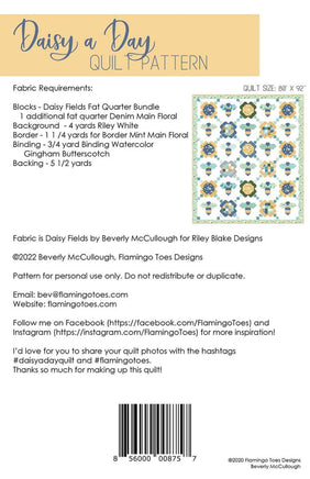 Beverly McCullough Daisy a Day Quilt Pattern2