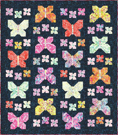 Blooming Boldly Designs Flutterby Quilt Pattern 5