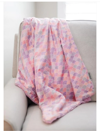 Blushing Mermaid Baby Blanket3