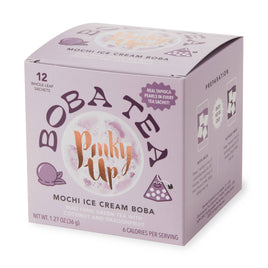 Boba Tea Mochi Ice Cream Box of 12 Pyramid Sachets