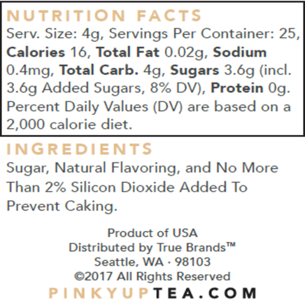 Coconut Sugar 0.5oz Glass Jar 6