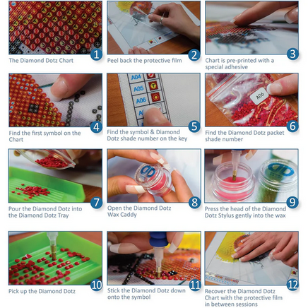 Diamond Dotz Carnation Bouquet 7