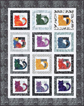 Expressions Batiks Feline Groovy Quilt Kit